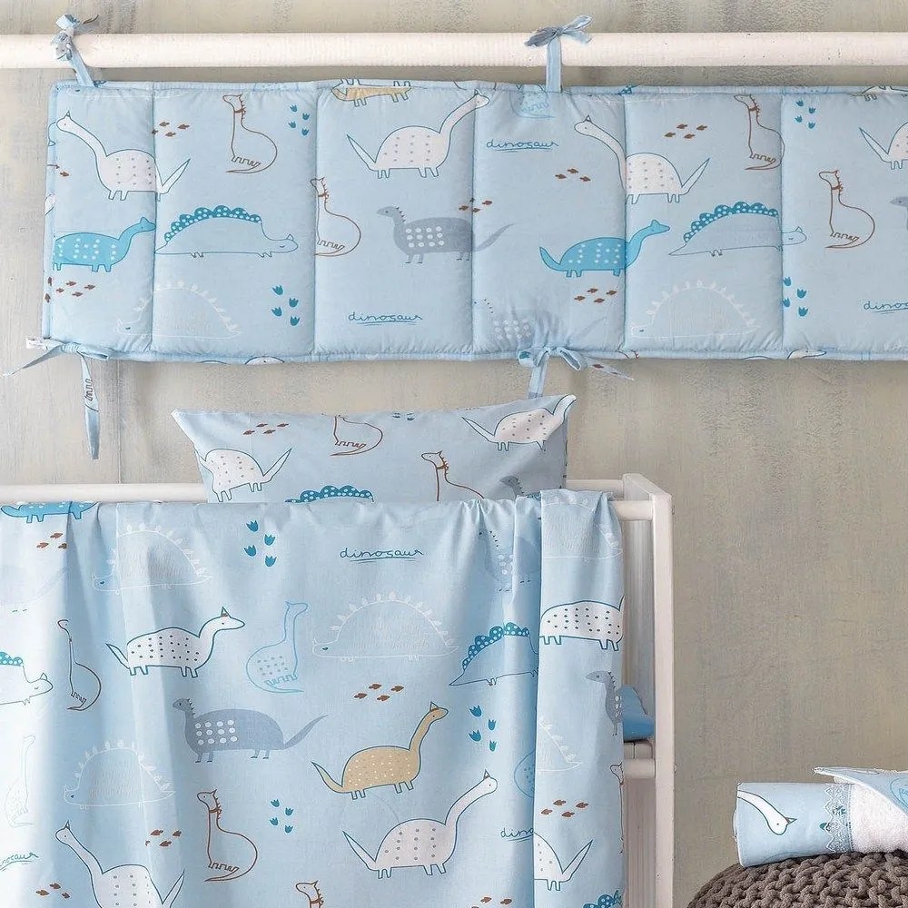 Πάντα Κούνιας Stomp Light Blue Ρυθμός 43x200cm 100% Cotton