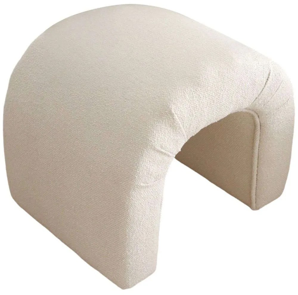 Σκαμπό Nu Teddy 383EVN1116 51x46x45cm Cream
