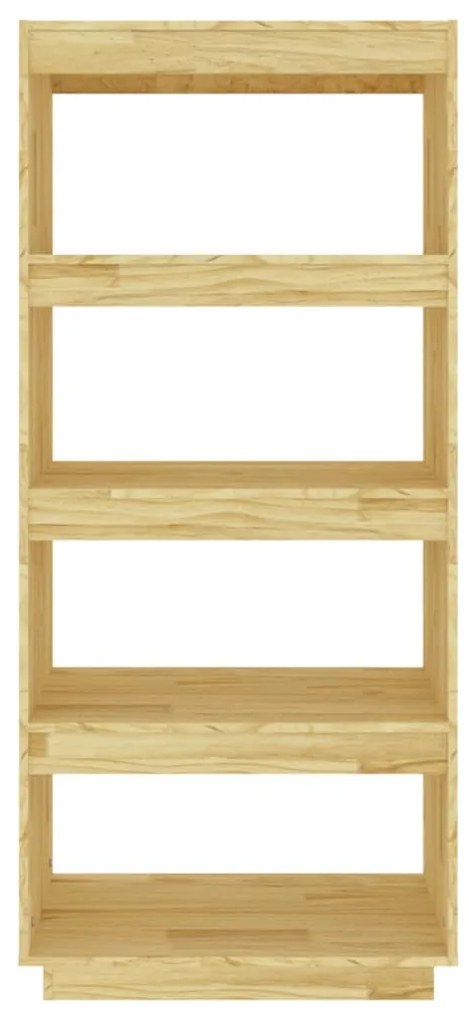 vidaXL Βιβλιοθήκη/Διαχωριστικό Χώρου 60x35x135 εκ. Μασίφ Ξύλο Πεύκου