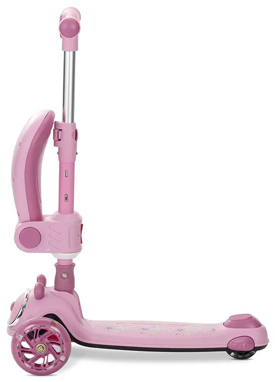 Πατίνι Scooter με Φως &amp; Μουσική Swiftie Τρίτροχο Αναδιπλούμενο με Κάθισμα  Pink  10390220003 Lorelli