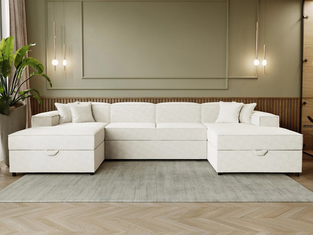 Γωνιακός καναπές Santos U-Beige