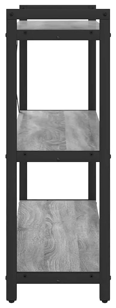vidaXL Βιβλιοθήκη Γκρι sonoma 80 x 30 x 83 εκ Επεξεργασμένο ξύλο