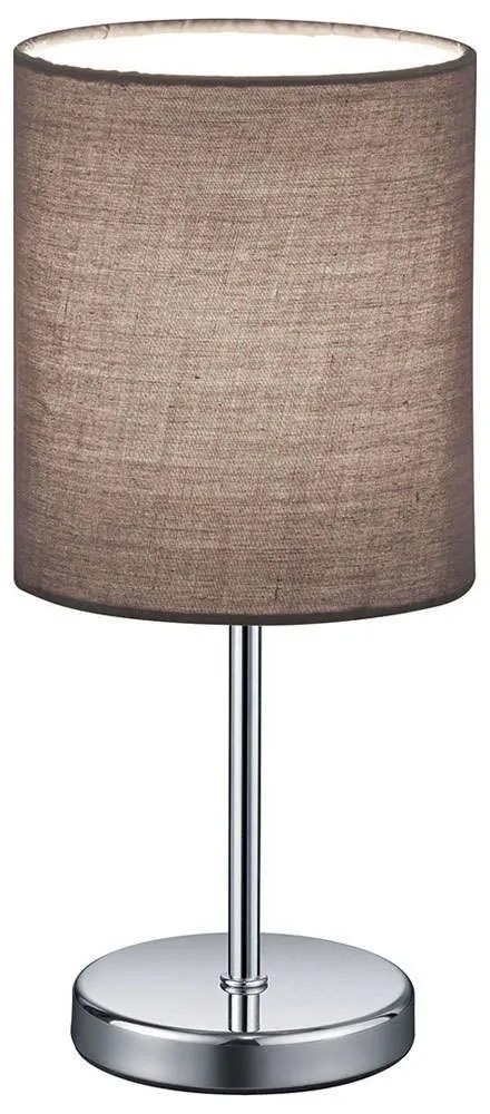 Φωτιστικό Επιτραπέζιο Jerry R50491011 1xE14 40W Φ13cm 28cm Grey RL Lighting Μέταλλο,Ύφασμα