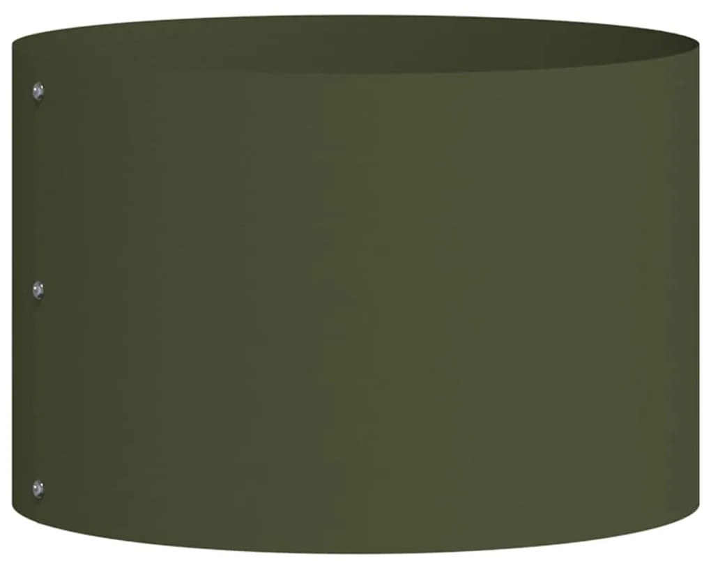 vidaXL Ζαρντινιέρες κήπου 5 pcs Λαδί 30 x 30 x 20 cm Ατσάλι