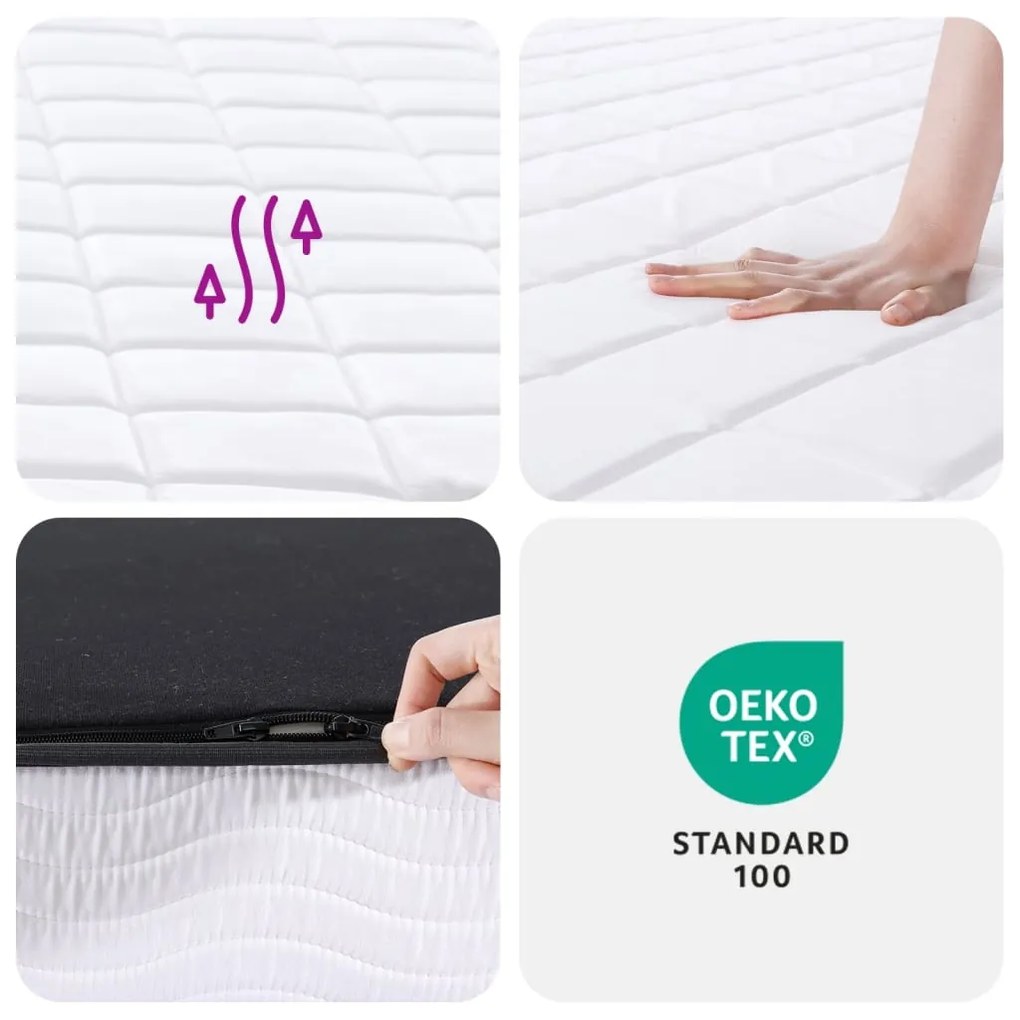 Στρώμα Αφρού Medium Soft 120x200 εκ. - Λευκό