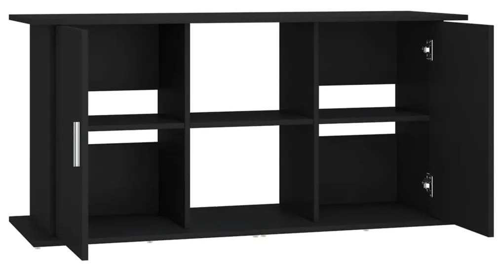 vidaXL Βάση Ενυδρείου Μαύρη 121 x 41 x 58 εκ. από Επεξεργασμένο Ξύλο