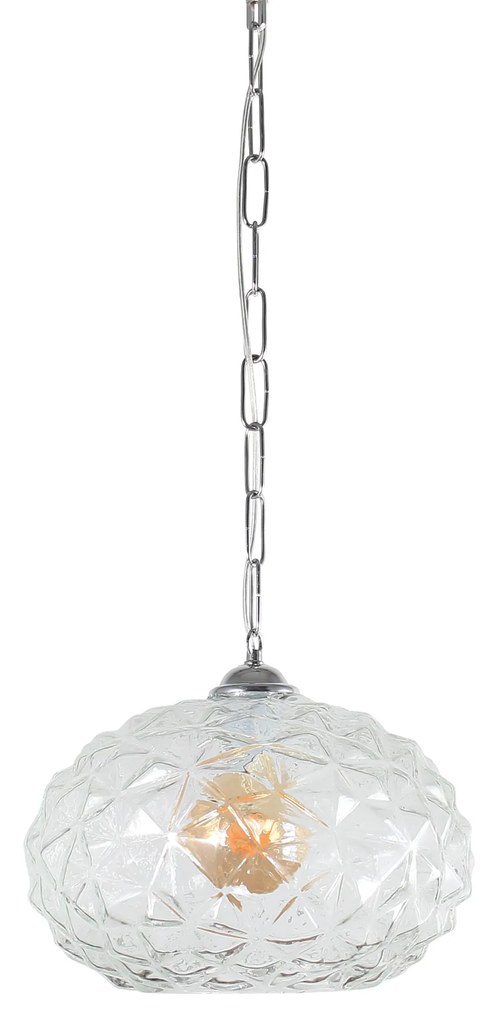 Φωτιστικό Οροφής 877-30 CHLOE Φ30, TRASPARENT GLASS PENDANT E1 - 51W - 100W - 77-4379