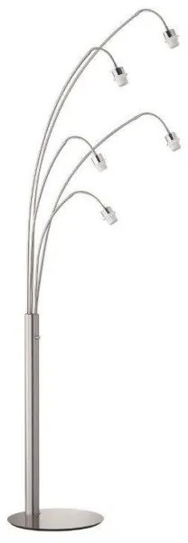 Σώμα Επιδαπέδιου Φωτιστικού 5xE27 40 W LOFT 4 70391 Fischer Honsel-70391-Νίκελ Ματ 70391