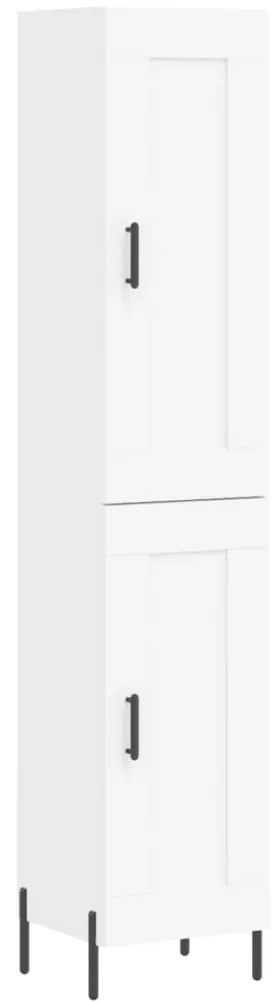 vidaXL Ντουλάπι Λευκό 34,5 x 34 x 180 εκ. από Επεξεργασμένο Ξύλο