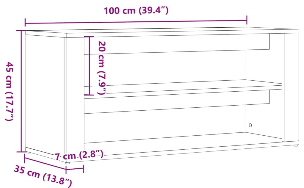 ΠΑΓΚΟΣ ΠΑΠΟΥΤΣΙΩΝ ARTISAN ΔΡΥΣ 100X35X45 ΕΚ. ΕΠΕΞΕΡΓΑΣΜΕΝΟ ΞΥΛΟ 857090