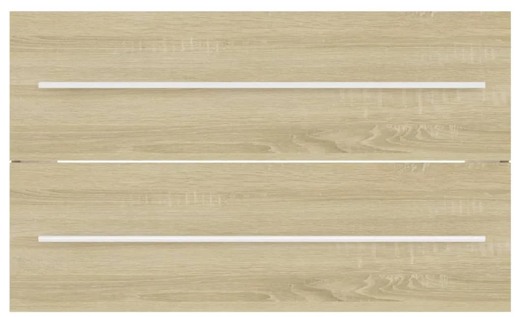 vidaXL Ντουλάπι Νιπτήρα Sonoma Δρυς 80 x 38,5 x 48 εκ. από Μοριοσανίδα