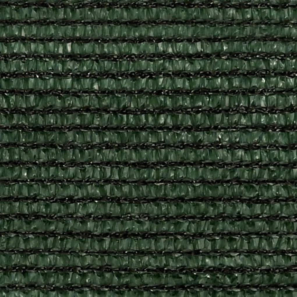vidaXL Πανί Σκίασης Σκούρο Πράσινο 3 x 4 x 4 μ. από HDPE 160 γρ./μ²