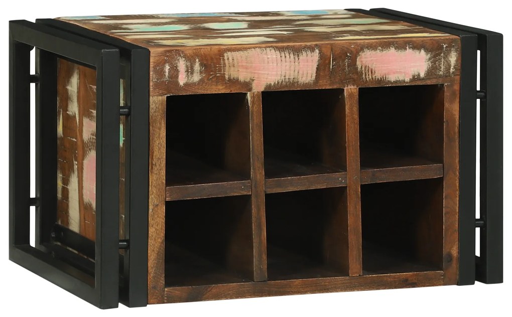 vidaXL Ράφι Κρασιού 46x35x27.5 εκ. Ανακυκλωμένο Ξύλο