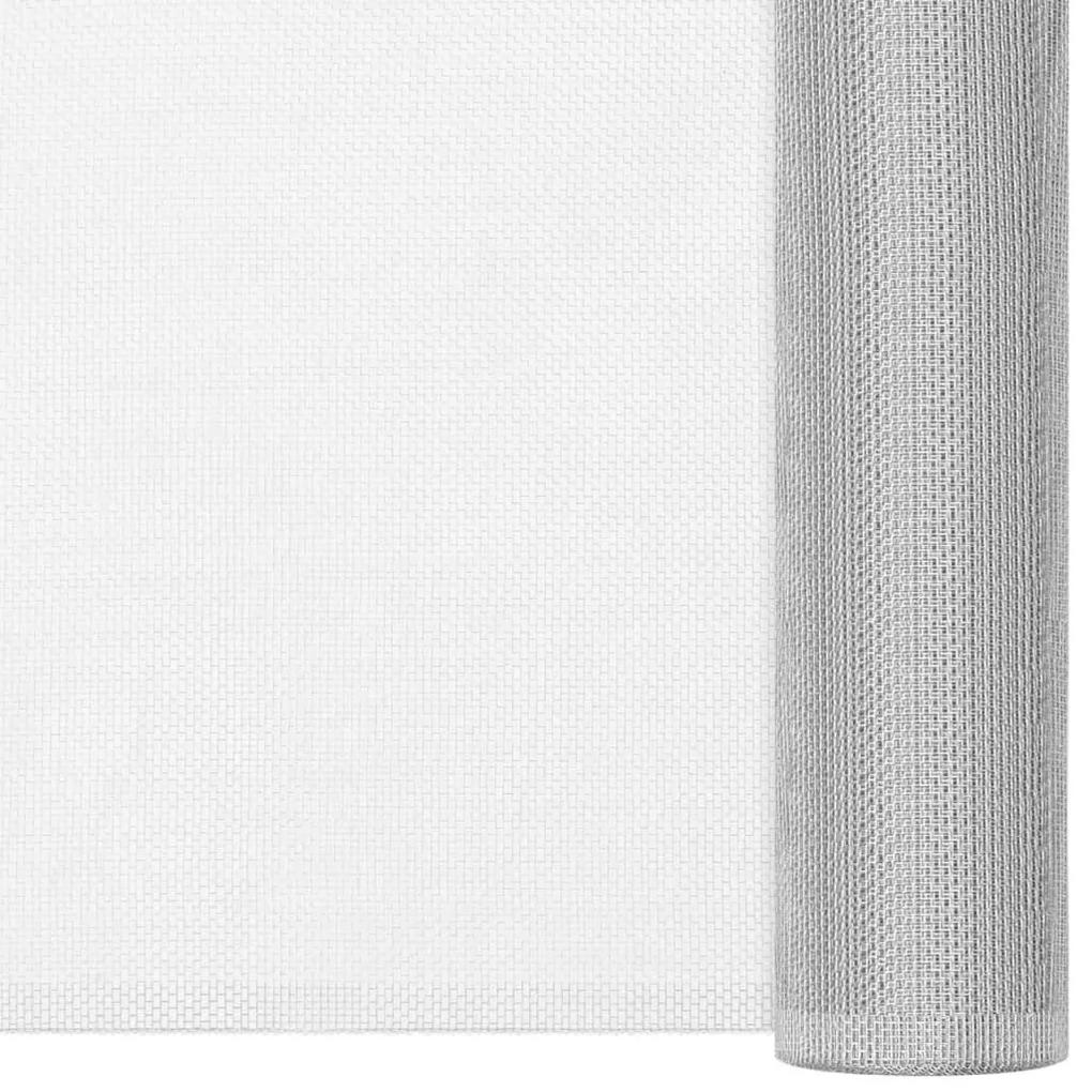 Διχτυωτό Πλέγμα Ασημί 80 x 2000 εκ. Αλουμινίου - Ασήμι