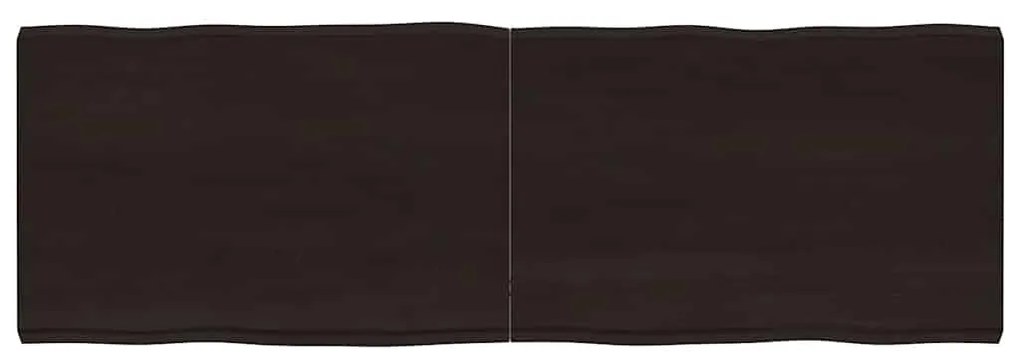 vidaXL Επιφ Τραπεζιού Αν Καφέ 180x60x(2-6)εκ.Ακατέργ. Μασίφ Ξύλο Δρυός