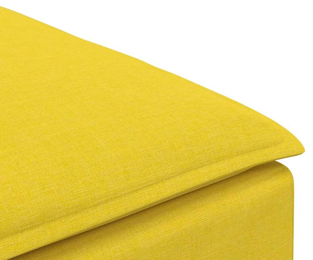 vidaXL Υποπόδιο Καναπέ Ανοιχτό Κίτρινο 100 x 100 x 48 εκ.
