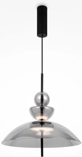 Κρεμαστό Φωτιστικό Οροφής LED 12W Γυαλί Φ40cm Bangkok Maytoni-MOD185PL-L6B3K6-Φιμέ/Smoke MOD185PL-L6B3K6