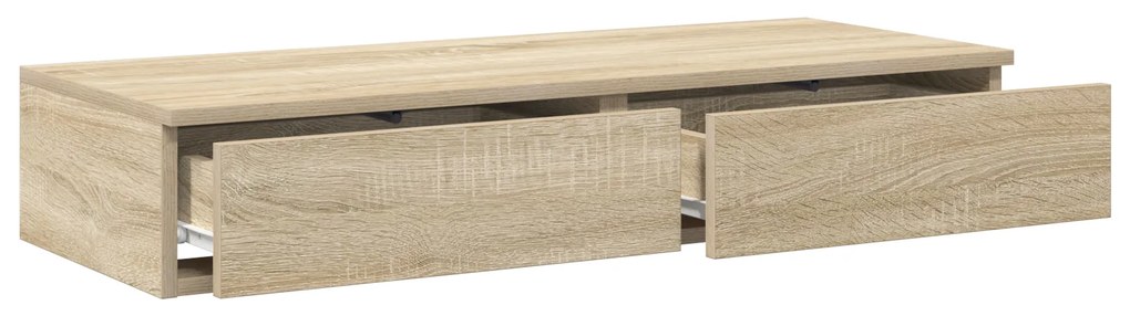 vidaXL Συρτάρια Κρεβατιού Σονομά 75x36,5x16,5 εκ Επεξεργασμένο Ξύλο