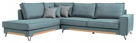 ΚΑΝΑΠΕΣ Fylliana Loftio ΑΡΙΣΤΕΡΗ ΓΩΝΙΑ ΜΙΝΤ ΧΡΩΜΑ 280x220x95εκ 831-225-011