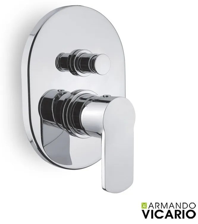 Armando Vicario Glam Chrome Μίκτης Εντοιχισμού με Εκτροπέα 610050D-100