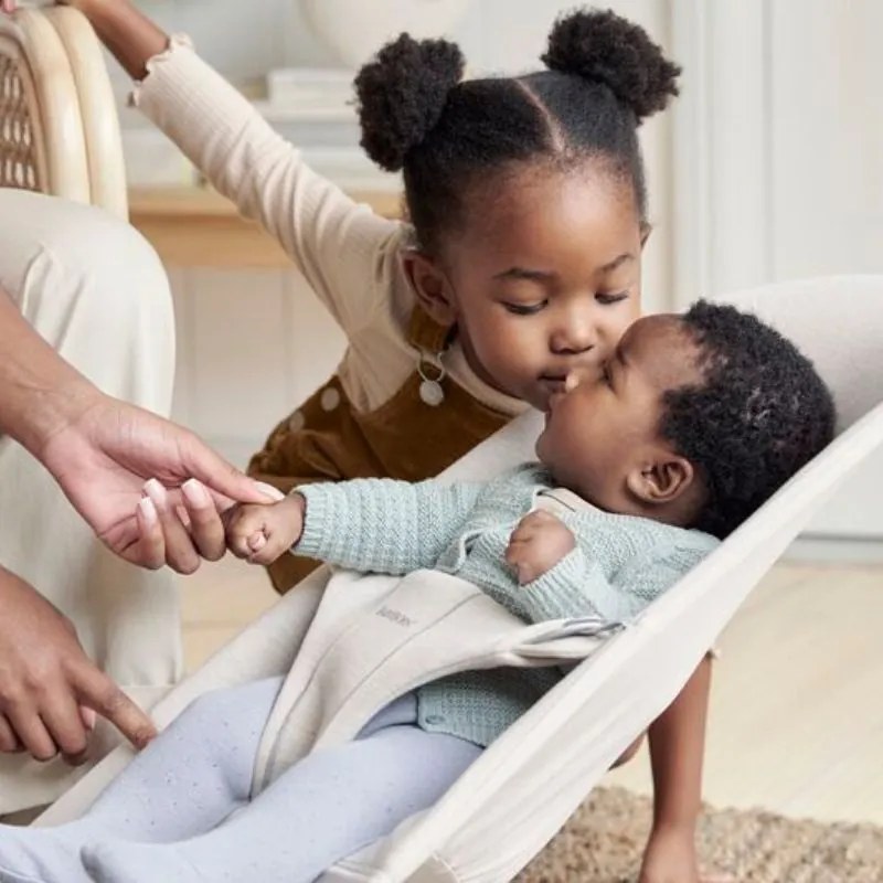 BabyBjorn Ριλάξ Bliss, Light beige, 3D Jersey