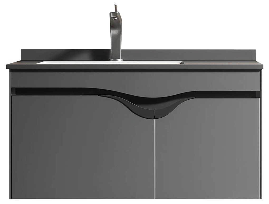 ΣΕΤ ΠΑΓΚΟΥ DIVA 80cm PLYWOOD χρ.ANTHRACITE S3BDIV080ANTH S3BDIV080ANTH