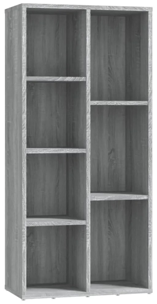 vidaXL Βιβλιοθήκη Γκρι Sonoma 50 x 25 x 106 εκ.