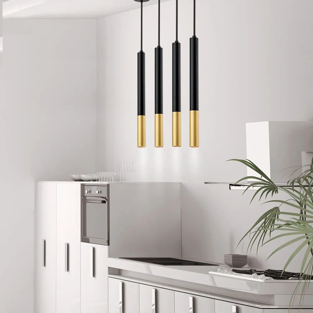 Φωτιστικό Οροφής - Ράγα 09711-09BR G9 LED 85cm Black Luma