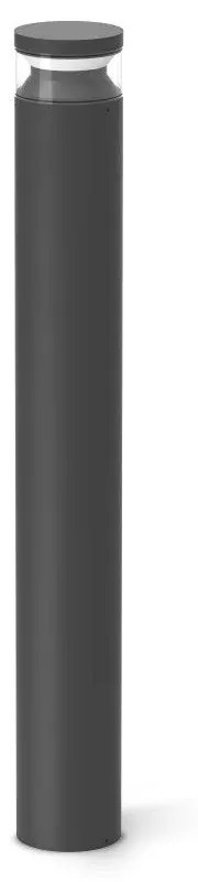 Φωτιστικό Δαπέδου Boeing H100 346731 3000K 1700lm 13x100cm Black Ideal Lux