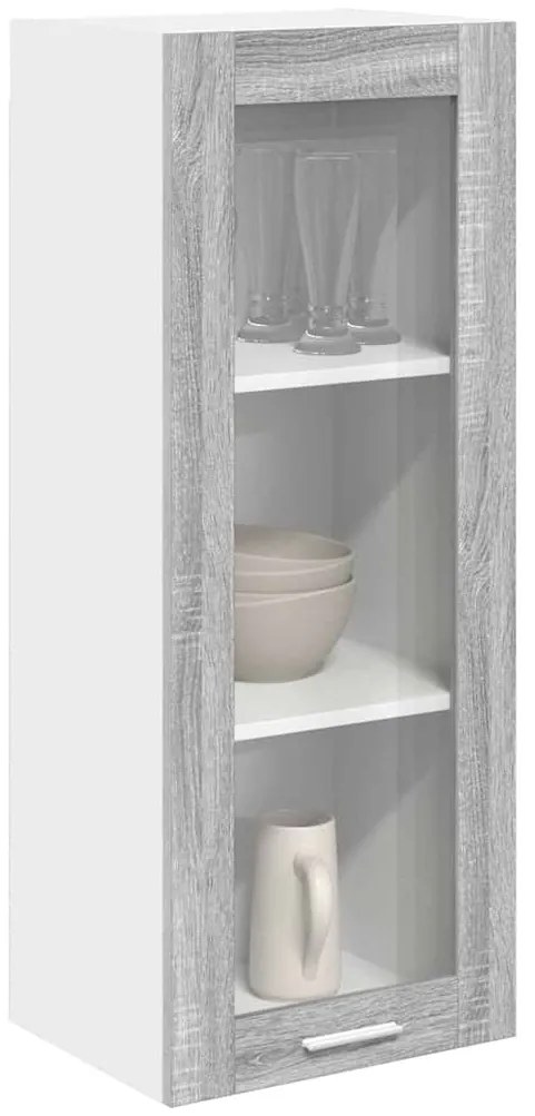 vidaXL Κρεμαστό ντουλάπι με αποθήκευση Γκρίζο Σονομα 40 x 31 x 100 εκ.