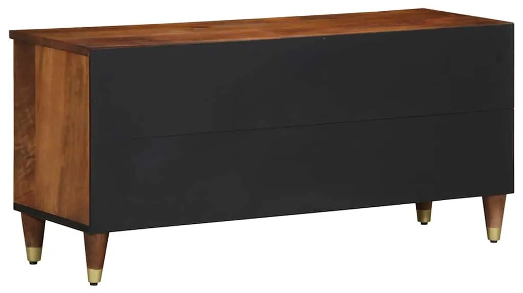 vidaXL Έπιπλο τηλεόρασης Καφέ 100 x 33.5 x 46 εκ Μασίφ ξύλο μάνγκο