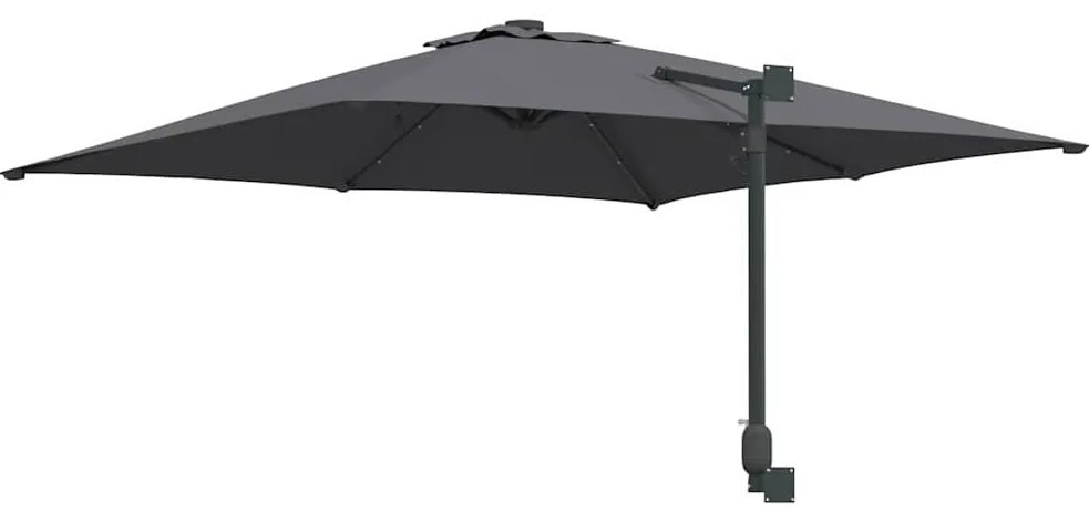 vidaXL Ομπρέλα Κήπου Ανθρακί 248.5 x 247.5 x 160 εκ. ύφασμα