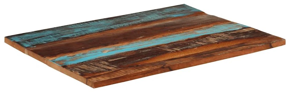 vidaXL Επιφάνεια Τραπεζιού Ορθ. 70x90 εκ 25-27 χιλ Μασίφ Ανακ. Ξύλο