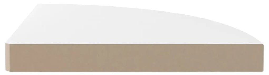 vidaXL Ράφι Τοίχου Γωνιακό Γυαλιστερό Λευκό 35 x 35 x 3,8 εκ. από MDF