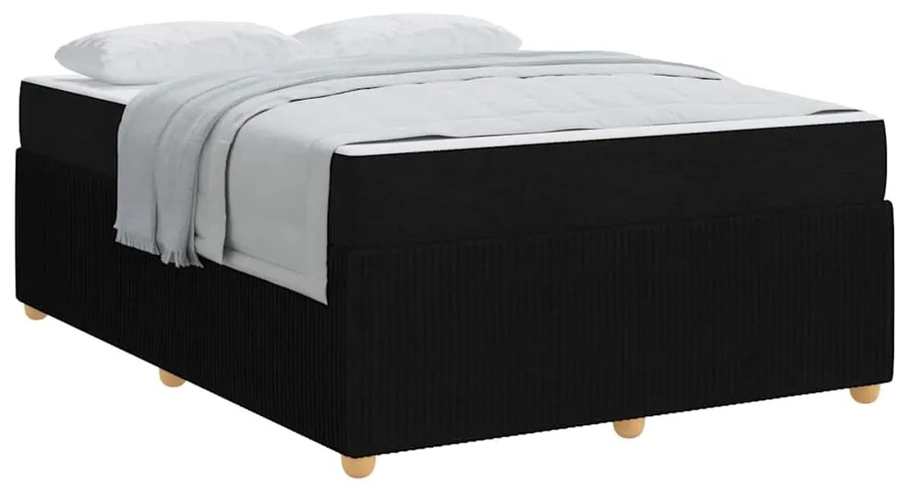 vidaXL Σκελετός Κρεβατιού Άλλο Μαύρο 160 x 200 cm ύφασμα