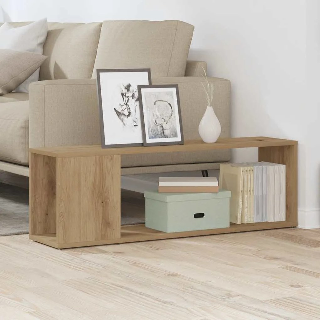 vidaXL Έπιπλο Τηλεόρασης Αρτισιανή Δρυς 100x24x32εκ. από Επεξεργ. Ξύλο