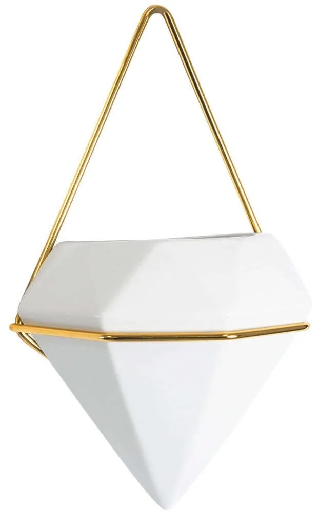 Κασπώ Louvre 20533 15x8x24cm White-Gold GloboStar Ceramic