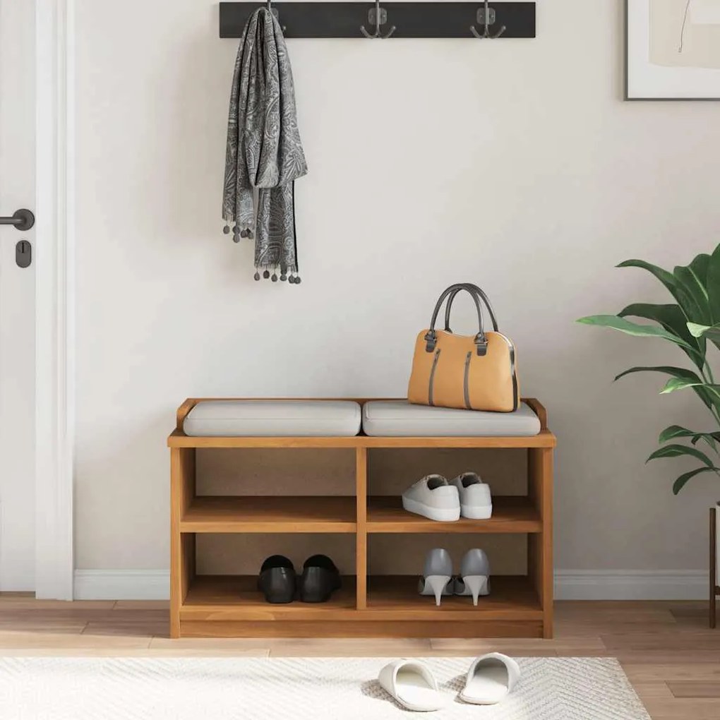 vidaXL Πάγκος διαδρόμου "SANDNES" 87x40x50 εκ. Πεύκο μασίφ ξύλο