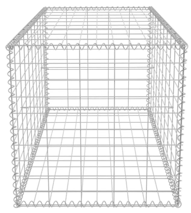 Συρματοκιβώτιο 100 x 50 x 50 εκ. από Γαλβανισμένο Χάλυβα - Ασήμι