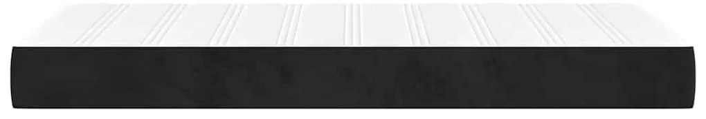 vidaXL Στρώμα με Pocket Springs Μαύρο 100x220x20 εκ. Βελούδινο