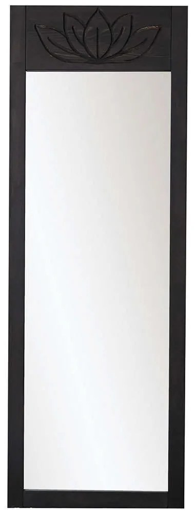 Καθρέπτης Δαπέδου Lotus 552NOS2351 55x2x155cm Anthracite Aberto Design Wood, Glass