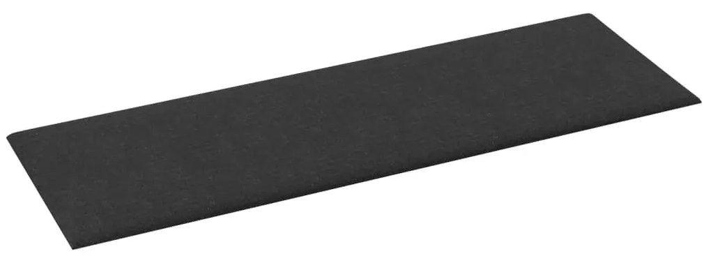 vidaXL Πάνελ Τοίχου 12 τεμ. Μαύρος 90 x 30 εκ. 3,24 μ Υφασμα