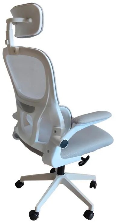 Καρέκλα γραφείου Recko ύφασμα mesh σε γκρι απόχρωση 56x62x116-125εκ 56x62x125 εκ.