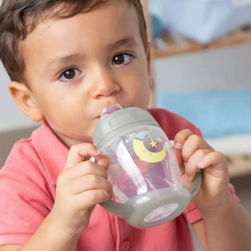 Ποτήρι Εκπαιδευτικό 270ml Kiokids Grey Moon 3274