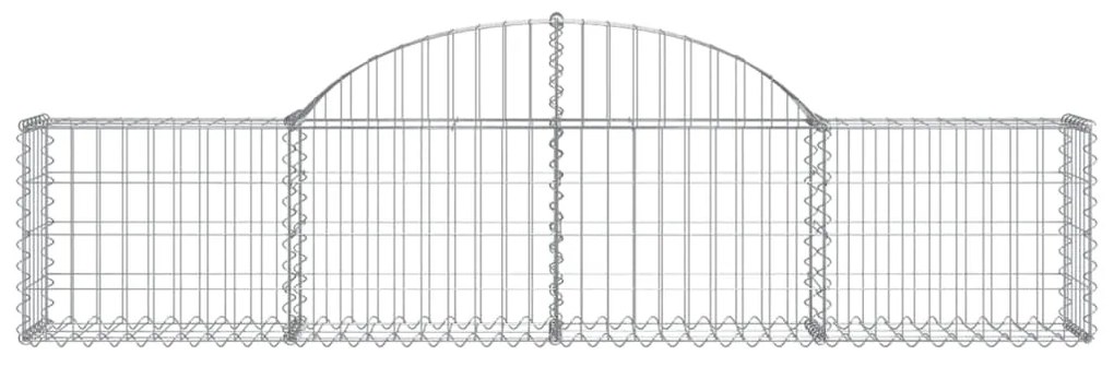 vidaXL Συρματοκιβώτια Τοξωτά 13 τεμ. 200x30x40/60 εκ. Γαλβαν. Ατσάλι