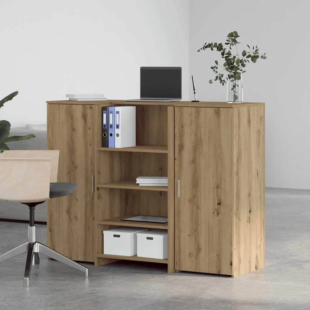vidaXL Γραφείο υποδοχής 135x50x103,5 εκ. Επεξεργασμένο Ξύλο