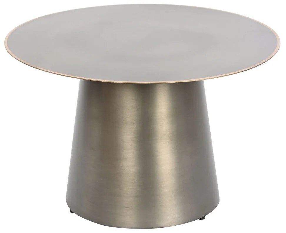 Βοηθητικό Τραπέζι DKD Home Decor Χρυσό Σκούρο γκρίζο Μέταλλο 60 x 60 x 37 cm