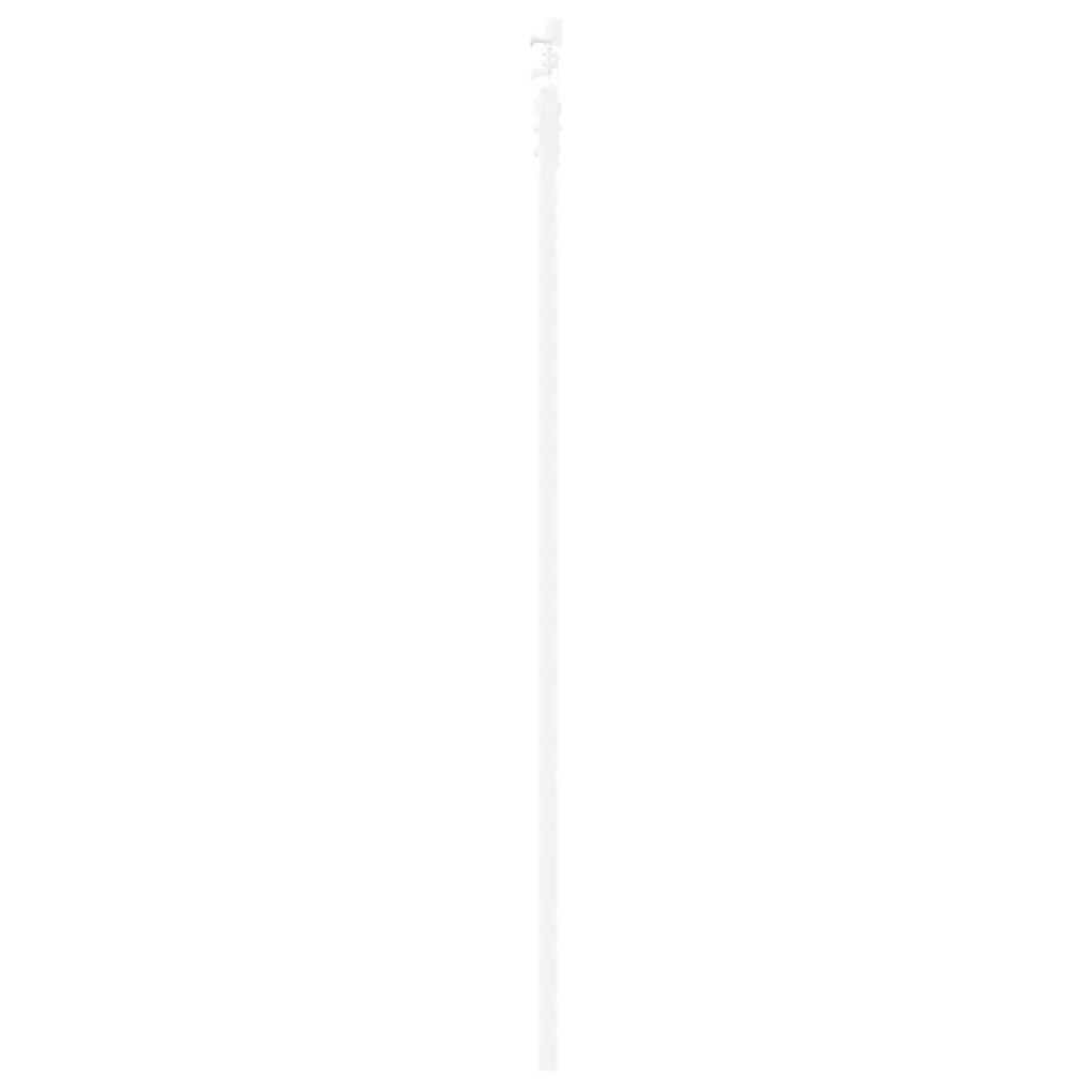 vidaXL Συρόμενη Πόρτα Λευκό 86 x 198.5 cm Ξύλο και μέταλλο