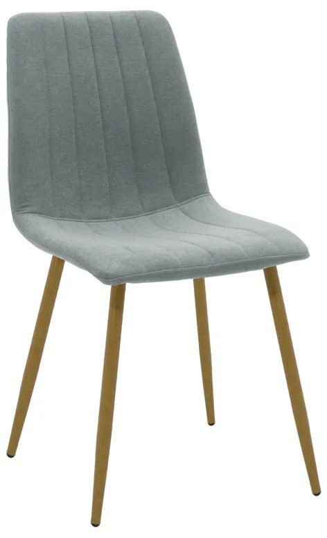264-000019 Καρέκλα Noor pakoworld μπλε ύφασμα-πόδι φυσικό μέταλλο 44x55x86εκ METAL.FABRIC BLUE-NATURAL, 1 Τεμάχιο