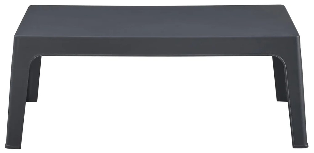 Τραπεζάκι παραλίας SLEEK Ορθογώνιο Πολυπροπυλένιο σε Σκούρο Γκρί 99x59.5x39.5Υεκ. 99x59.5x39.5 εκ.